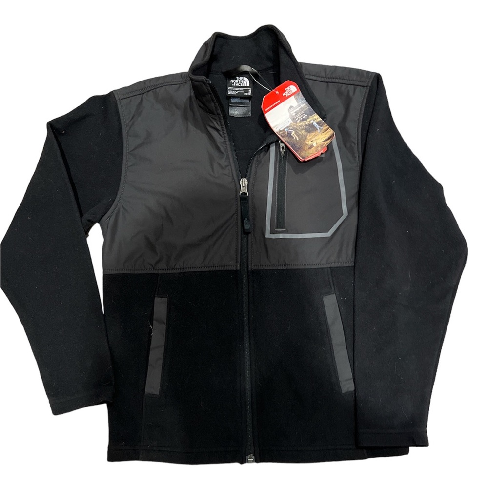 North face boys 10/12 medium fleece jacket